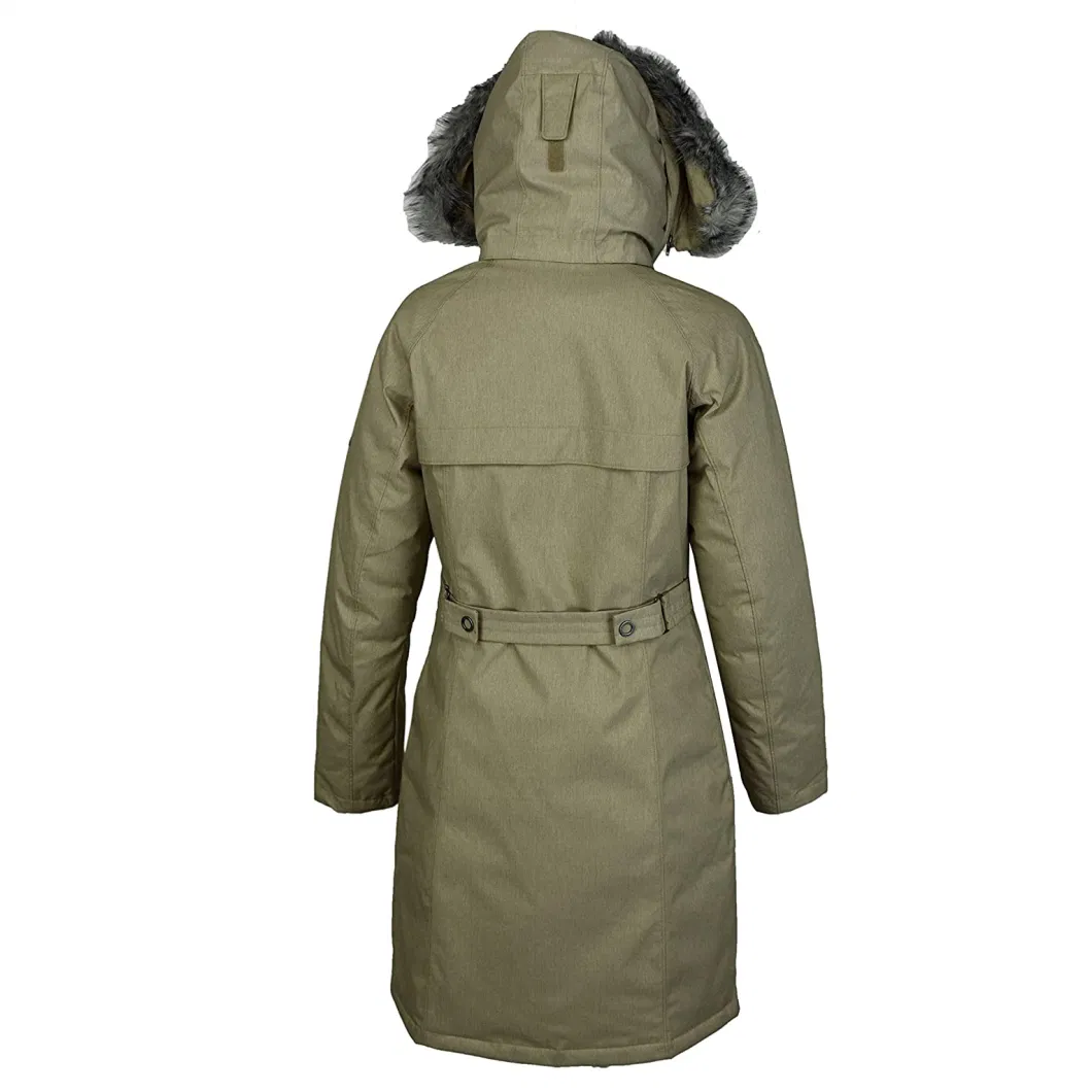 Hight Quality Winter Warm Women Parka Down Jacket with Fur Hood