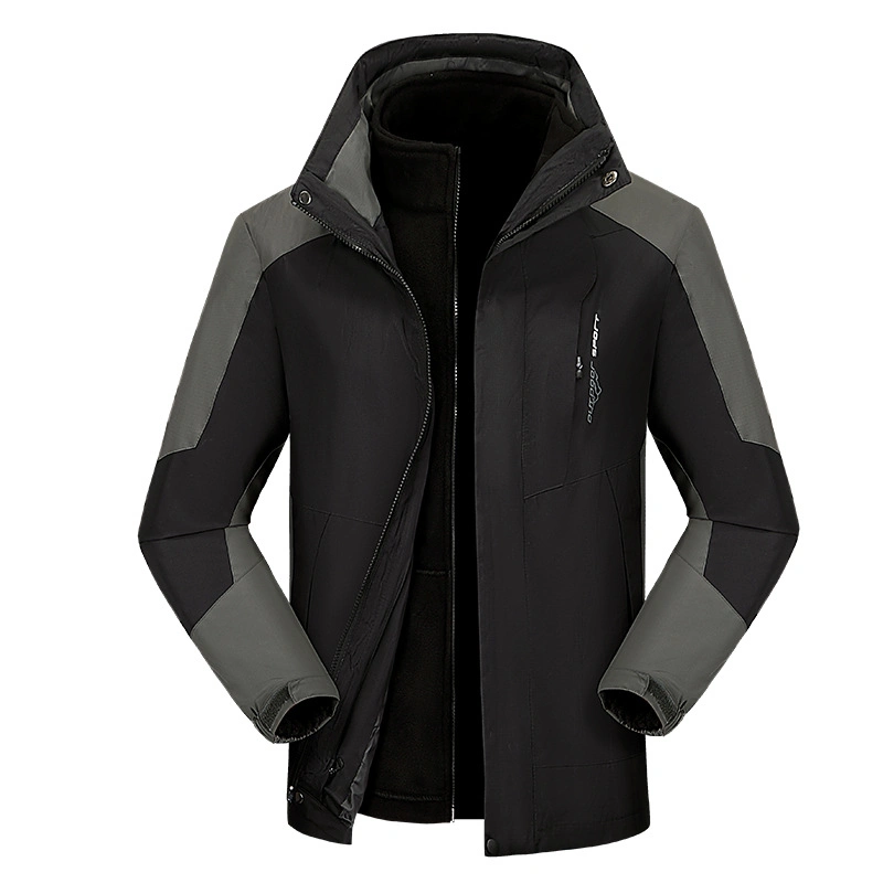 Wholesale Men&prime;s Winter Three in One Outerdoor Sports Wear Coats Jacket