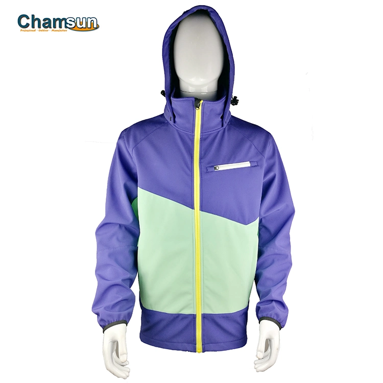 Wholesale OEM Men&prime;s Softshell Jackets with Detachable Hood