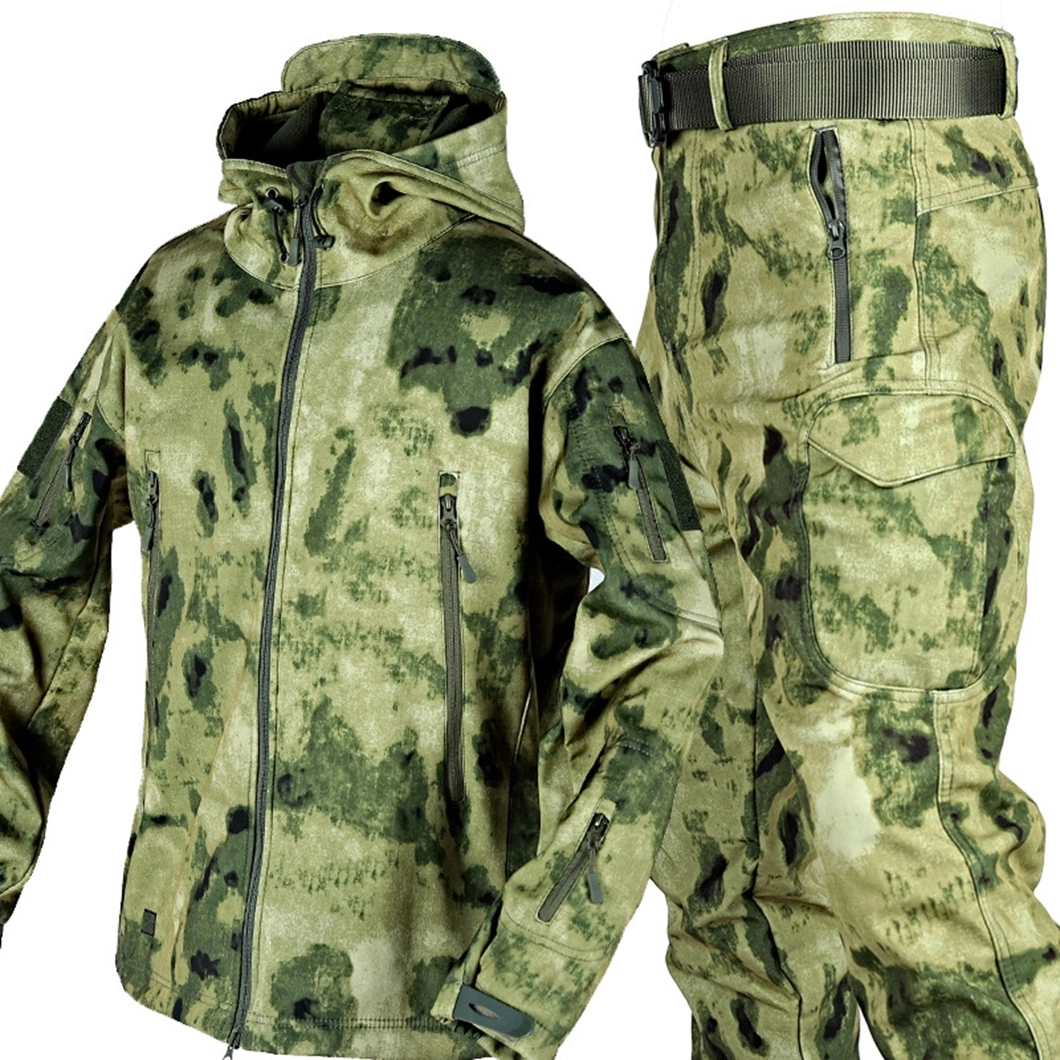 Manufacturers Direct Sales of Sharkskin Soft Shell Set Plus Fleece Thickened Tactical Clothing Special Forces Camouflage Jacket