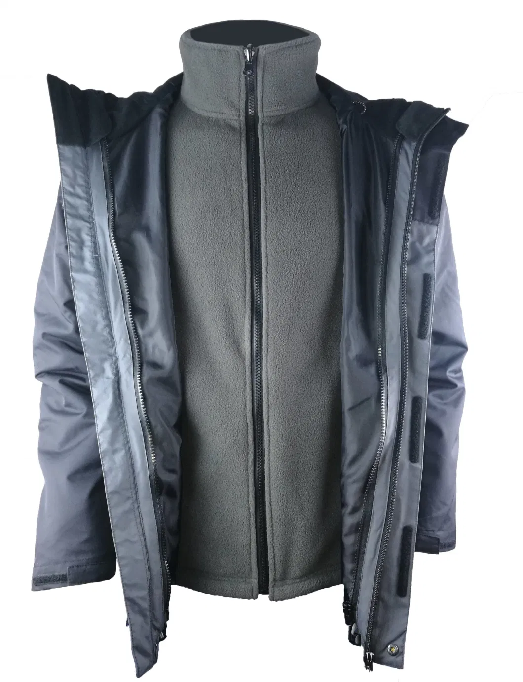 Wholesale Men&prime;s Casual 3 in 1 Jacket Removable Inner Fleece Jacket