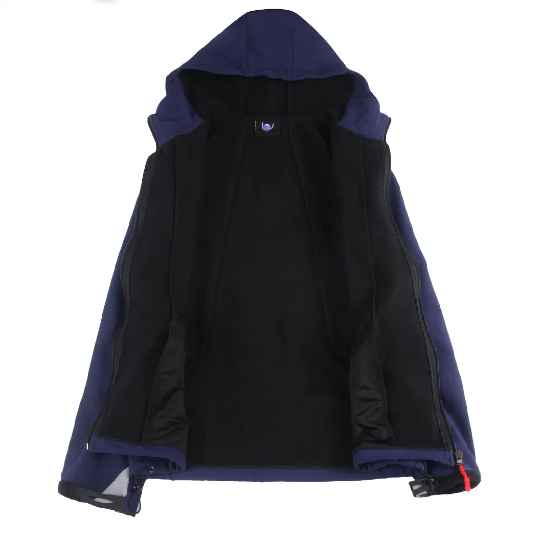 Wholesale Factory Hooded Outdoor Windproof Soft Shell Sports Jacket