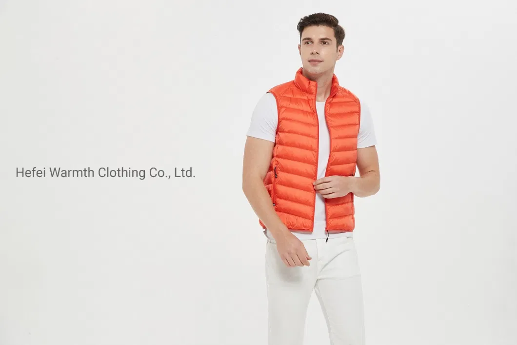 Men&prime;s Vest Autumn and Winter Bright Face Jacket Down Cotton Vest Warm Plus Size Couple Fashion Vest