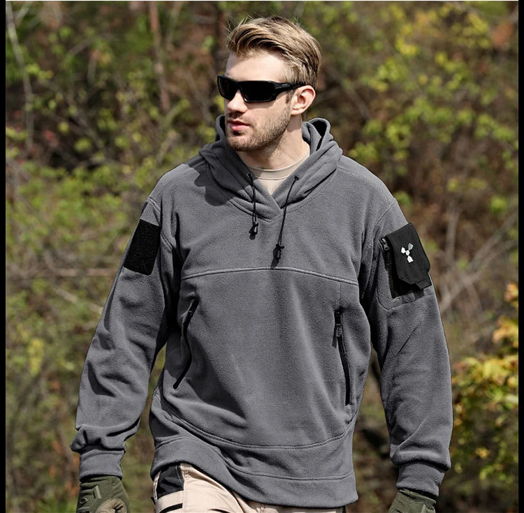 Sabado Mens Winter Fleece Jacket Tactical Thermal Warm Coats Safari Jacket