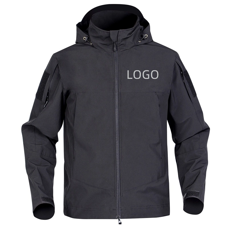 Custom Embroidery Logo Cheap 3 in 1 Warm Breathable Fleece Tactical Coat Winter Ski Casual Softshell Jacket