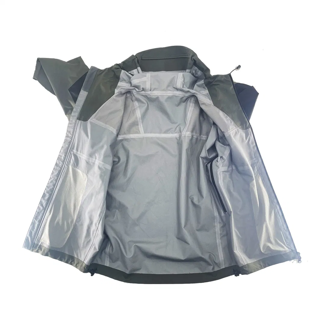 Wholesale Factory Night Green Outdoor Mountaineering Camping Waterproof Rain Jackets