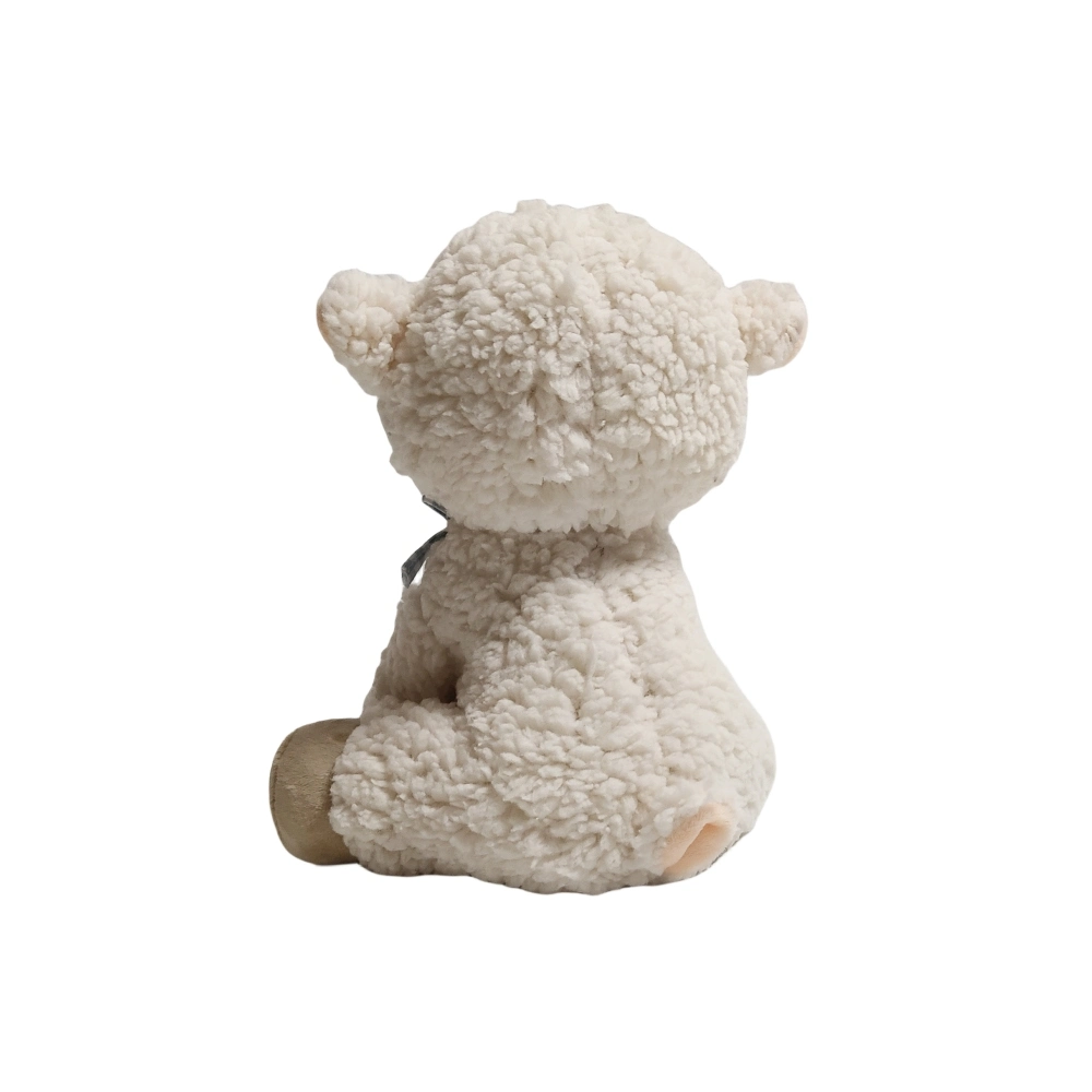 Lamb Adorable Sitting Animal Plush Soft Stuffed Custom Gift Toy with Bow