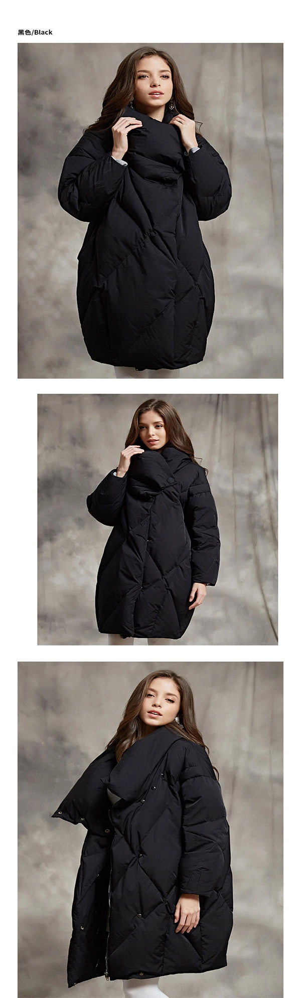 New Winter Down Jacket Women&prime;s MID-Length Thicker Down Coat