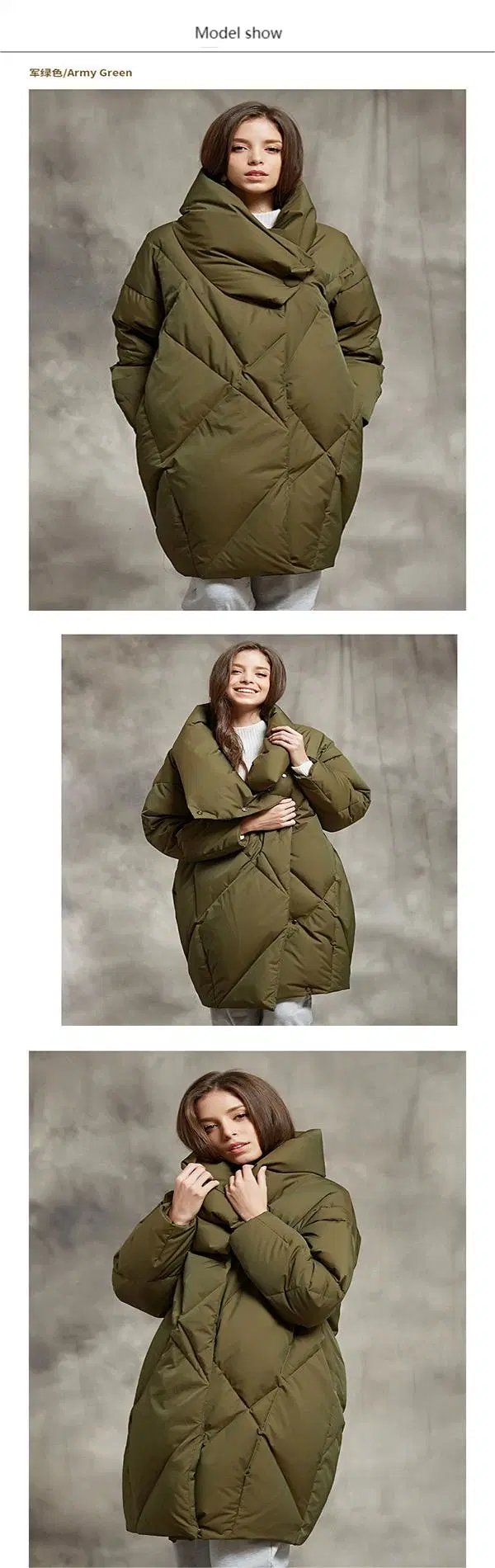 New Winter Down Jacket Women&prime;s MID-Length Thicker Down Coat