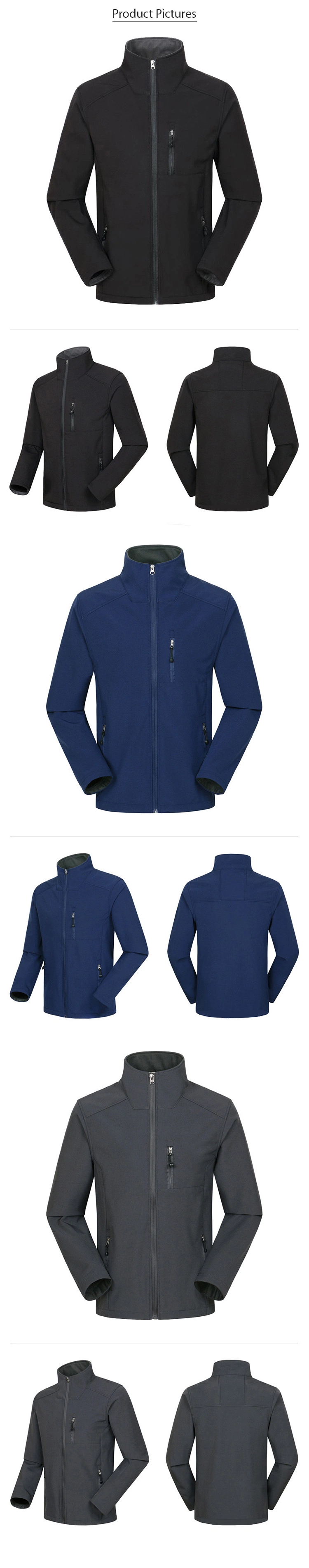 Wholesale Custom Outdoor Ski Mens Soft Shell Jackets &amp; Coats