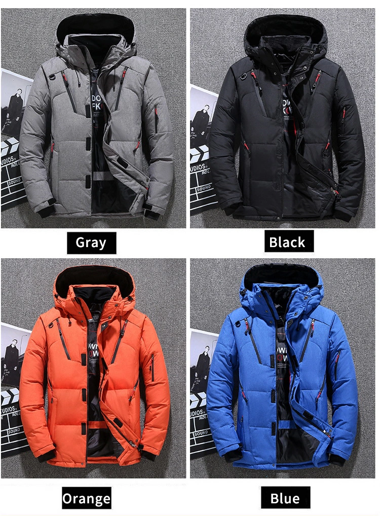 Chinese Style Best Quality Outdoor Clothing Full Zipper Warm Breathable Outdoor Clothing Hooded Warm Thick Down Jacket