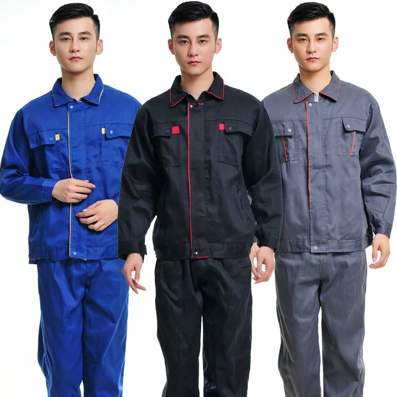 2020 Polycotton Mens European Work Uniform Clothes Workwear Antistatic Clothing