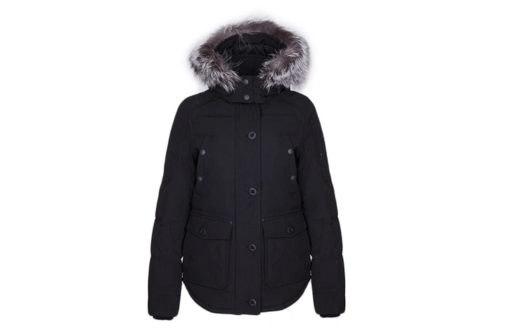 Chinese Manufacturer Winter Black Button Zipper Long Ladies Down Jacket Direct Sale