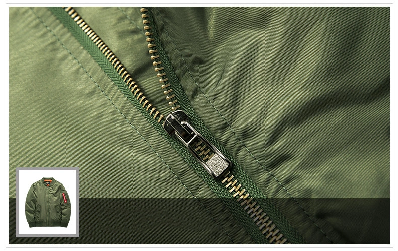 Ma1 Pilot Leather Jacket Mens Military Winter Coat