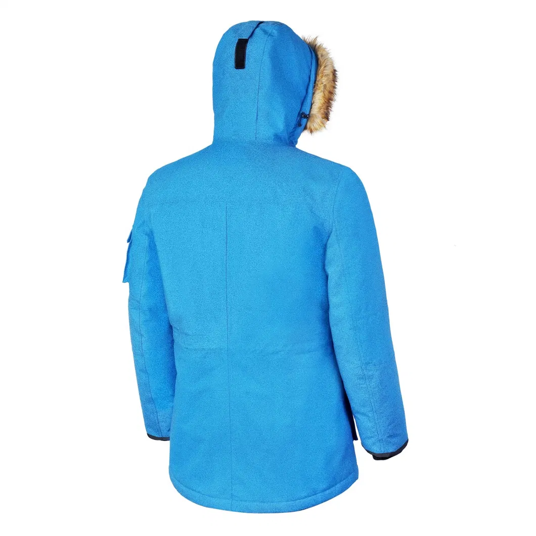 Blue Waterproof Windproof Breathable Outdoor Down Winter Puffer Padding Jacket