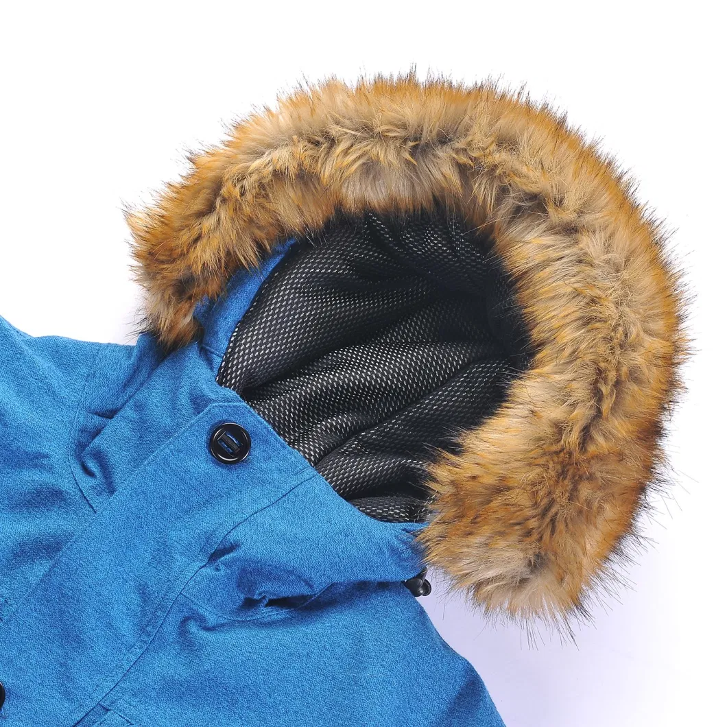 Blue Waterproof Windproof Breathable Outdoor Down Winter Puffer Padding Jacket