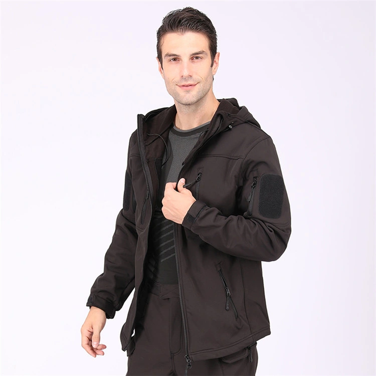 Black New Style Esdy Army Style Hunting Military Style Tactical Softshell Jacket