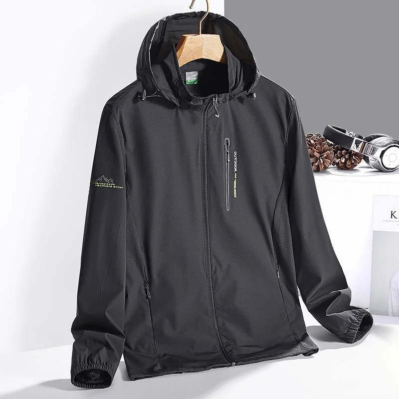 Famous Waterproof Breathable Hiking Pockets Full Zipper Cycling Jackets with Hood