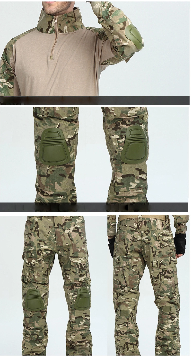 Cheap Wholesale Shirt and Pants Camouflage Outdoor Hunting Combat Pants Clothing