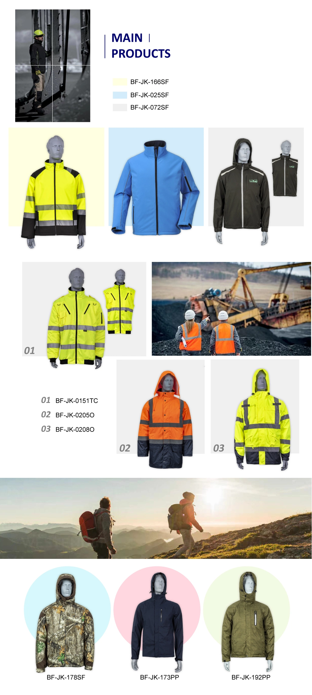 Hi Vis Rainproof Waterproof Windproof Breathable Outdoor Sport Claiming Hiking Outerwear High Soft Stretched Fabric Hooded Full Seam Taped Parka Jacket
