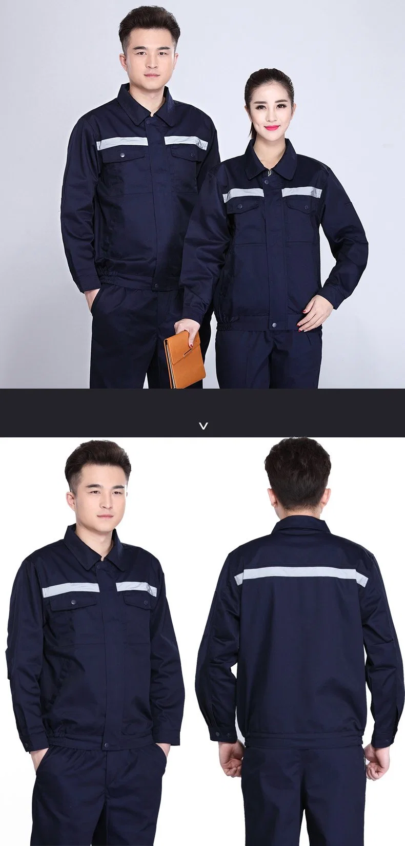 Classic Fit Free Draping High-Quality Fabric Work Uniform/Source Manufacturer Customizable Work Clothes
