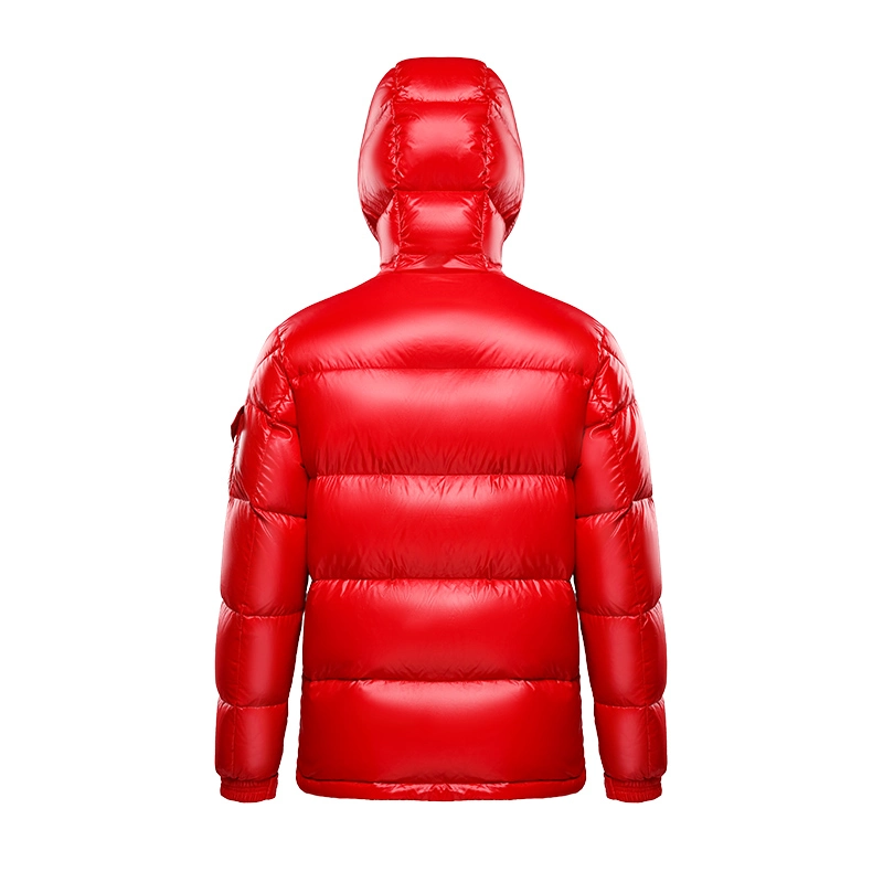 Wholesale Outdoor Custom Logo Wear Warm White Goose Down Men Padded Winter Puffer Jacket