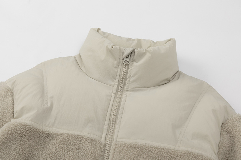 Lulusen Joint Lamb Wool Thicken Jacket for Men Custom Winter Oversized Mens Sherpa Fleece Jacket