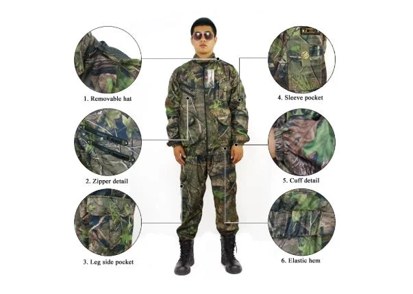 Customize Wholesale Windproof Camo Style Hunting Outdoor Tactical Uniform Combat Clothing