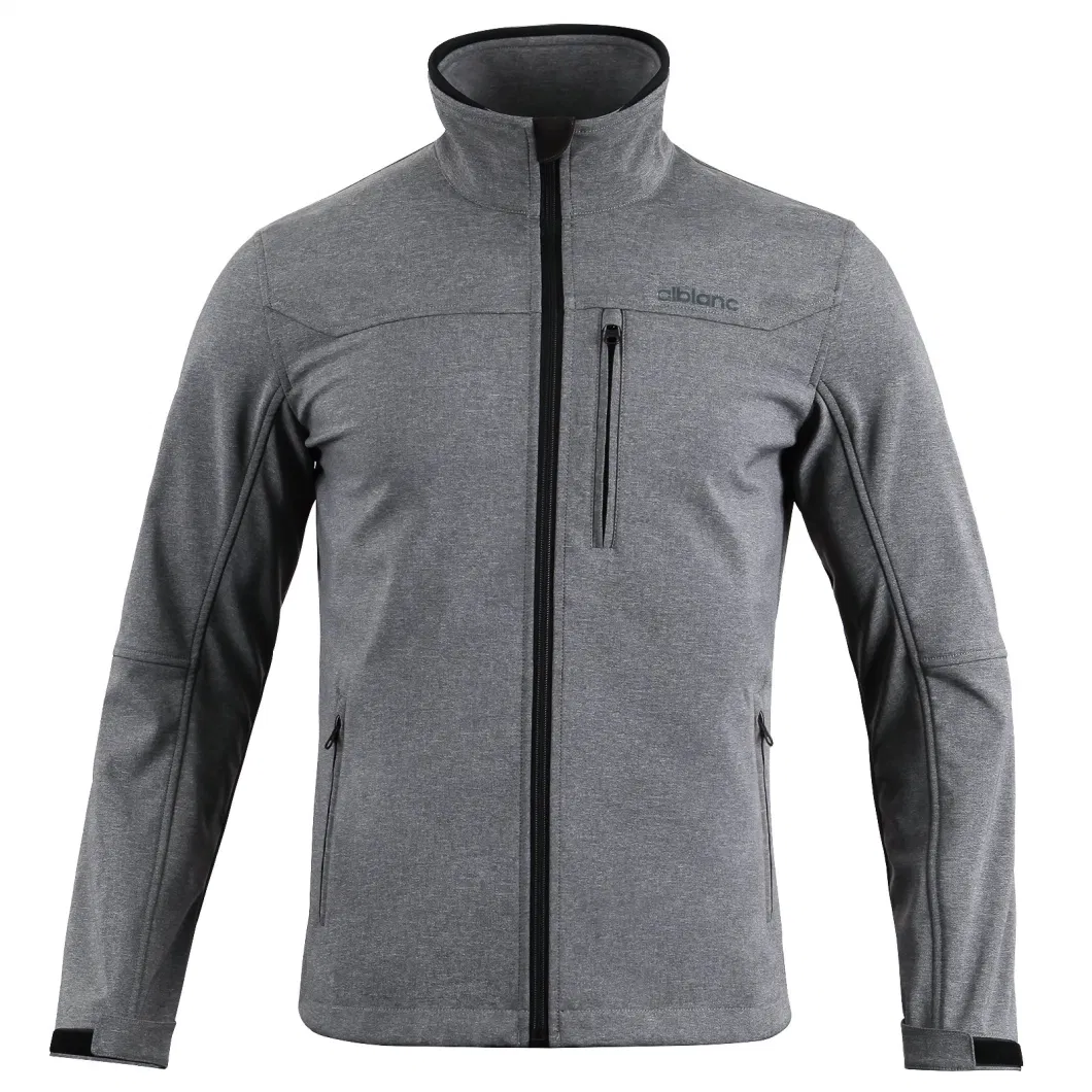 High Quality Mens Inner Dark Gray Fleece Lightweight Windproof Polar Sport Warm Winter Jacket Coat