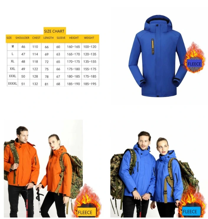 Softshell Waterproof Camping Hiking Jackets Men Women Outdoor Sports Fleece Coats