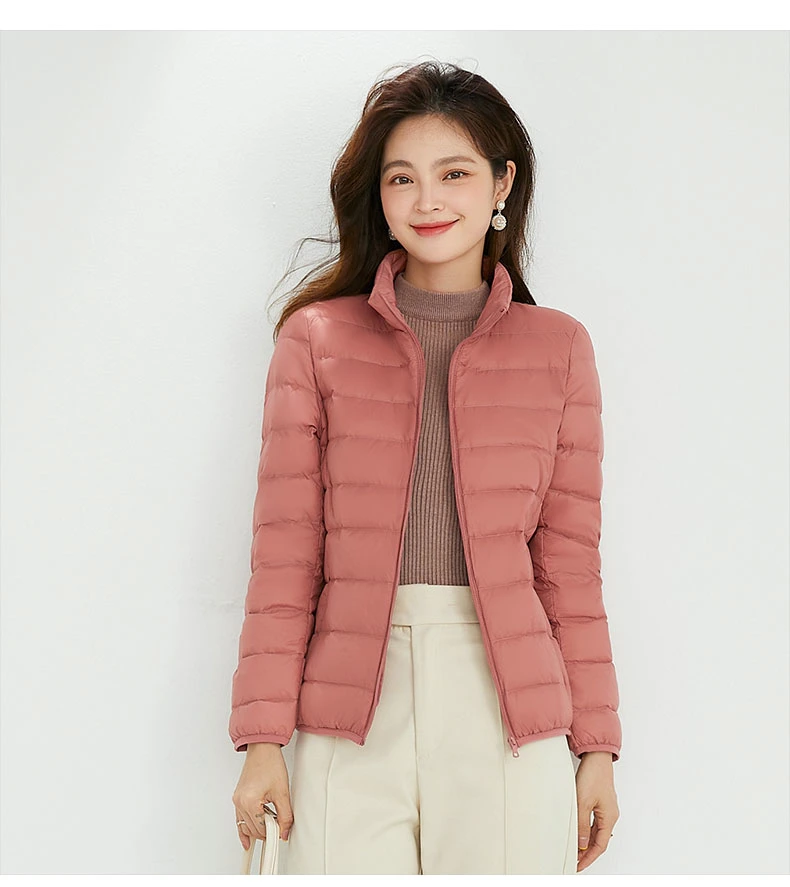 Custom High Quality Colorful Winter Puffer Down Jacket for Women