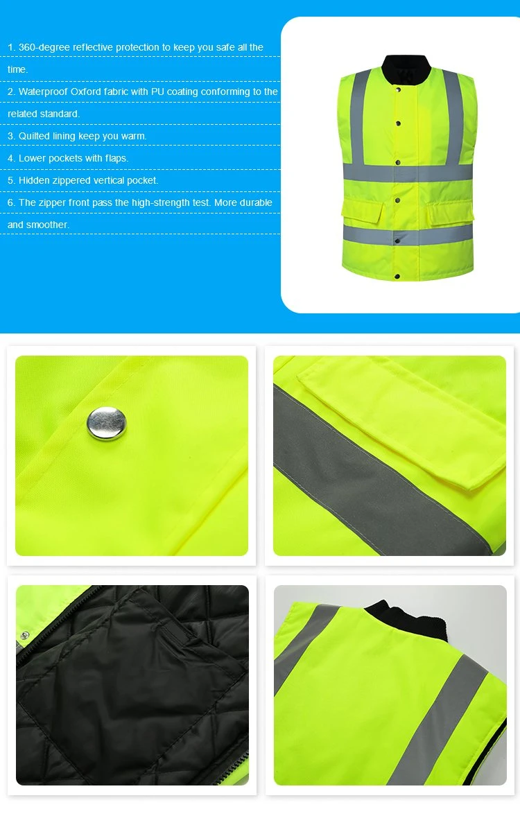 Winter Surveyor Safety Jacket Ultralight Reflective Reversible Reflective Jacket