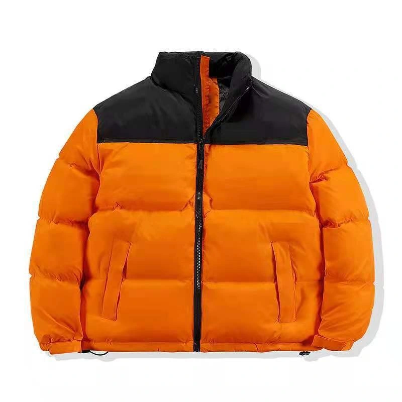 2022 Winter Outdoor Warm Men Women Puffer Jacket High Quality Pocket Zipper Stand Collar Coat Multicolor Black Down Jacket