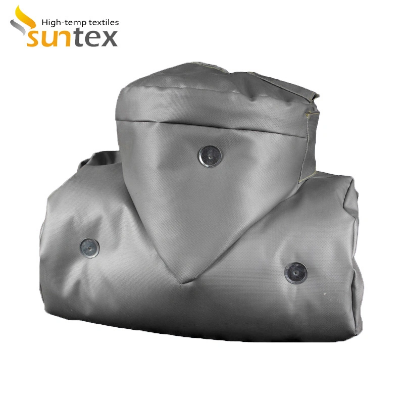 Customized Reusable Fiberglass Thermal Cover Removable Insulation Jacket