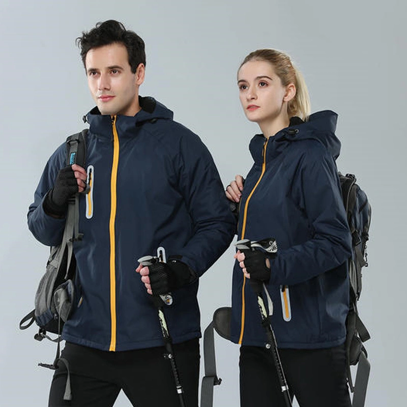 Winter Couple Jackets Three-in-One Detachable Climbing Clothes Thickened Outdoor Cold-Proof Jackets