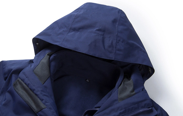 Color 3-in-1 Coat Men&prime;s and Women&prime;s Fleece Lining Removable Waterproof Jacket