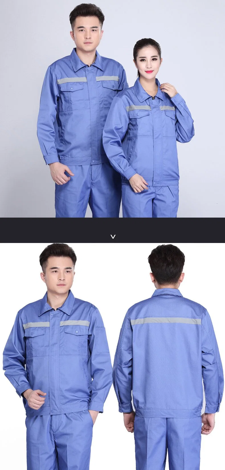 Classic Fit Free Draping High-Quality Fabric Work Uniform/Source Manufacturer Customizable Work Clothes