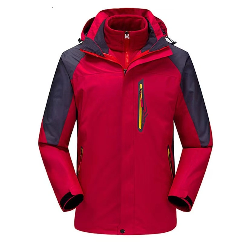 Fashionable Breathable Rain Outdoor Hiking Traveling Men&prime;s 3 in 1 Waterproof Jackets