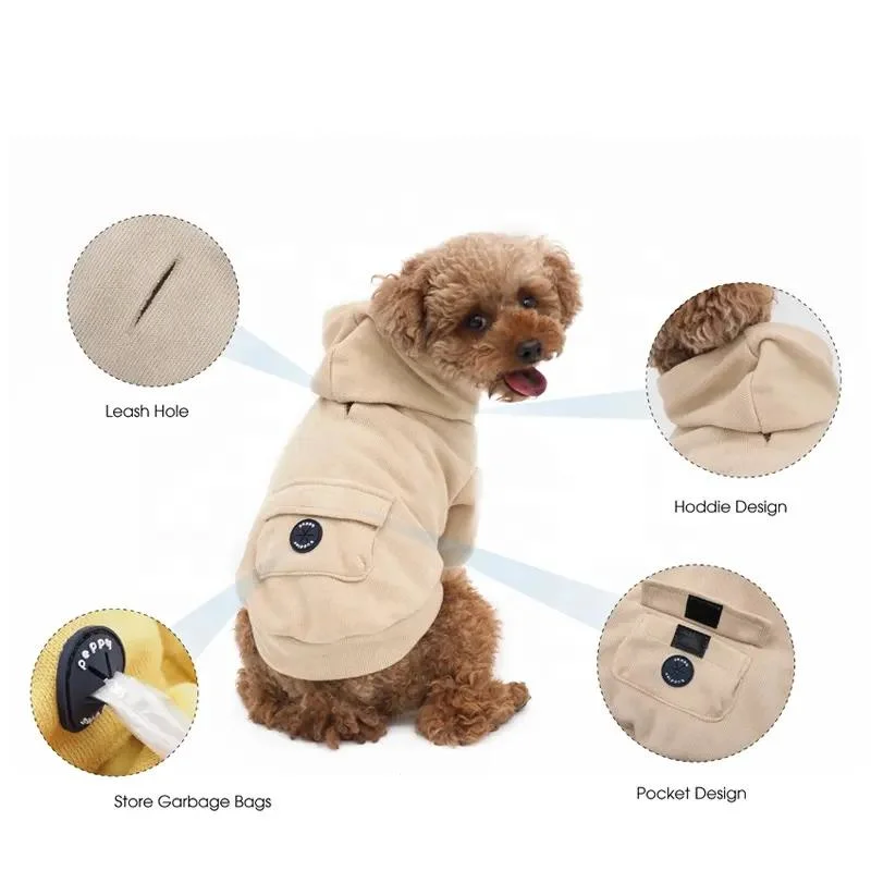 Wholesale Outdoor Waterproof Winter Pet Clothing Apparel Fawn Warm Jacket Coat Small and Big Dog Clothes