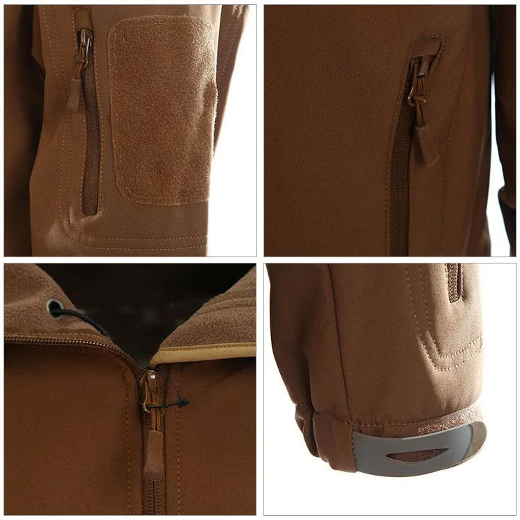 Wholesale Supplier Softshell Jacket Men Tactical Waterproof Outdoor Fleece Liner Jacket Clothing