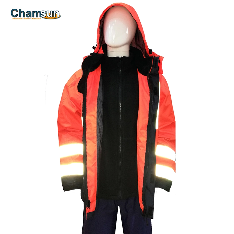 Reflective Safety Jackets Men&prime;s Hi-Viz 3 in 1 Workwear Parka