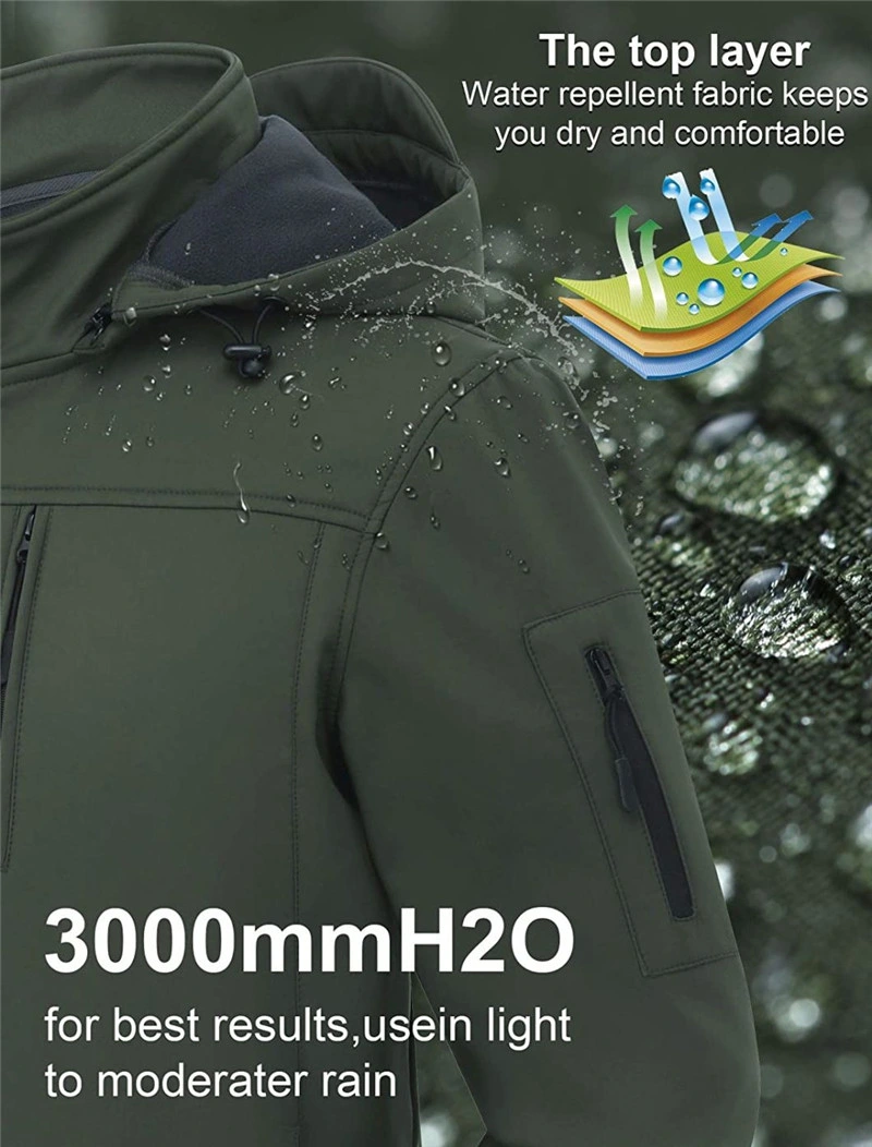 Custom Logo Designed 3 in 1 Dust-Proof Anti-Static Windproof Waterproof Sports Workwear Skiing Snowboard Windbreaker Jacket