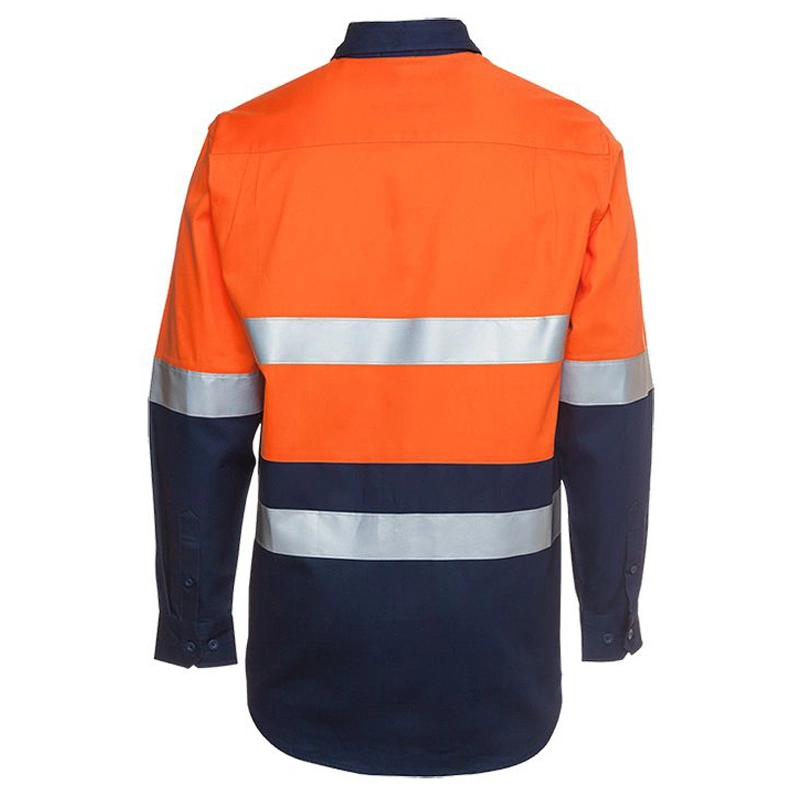 Safety Reflective Men&prime;s Workwear Unisex Work Clothes Long Sleeve Factory Uniform Repairman Safety Clothing