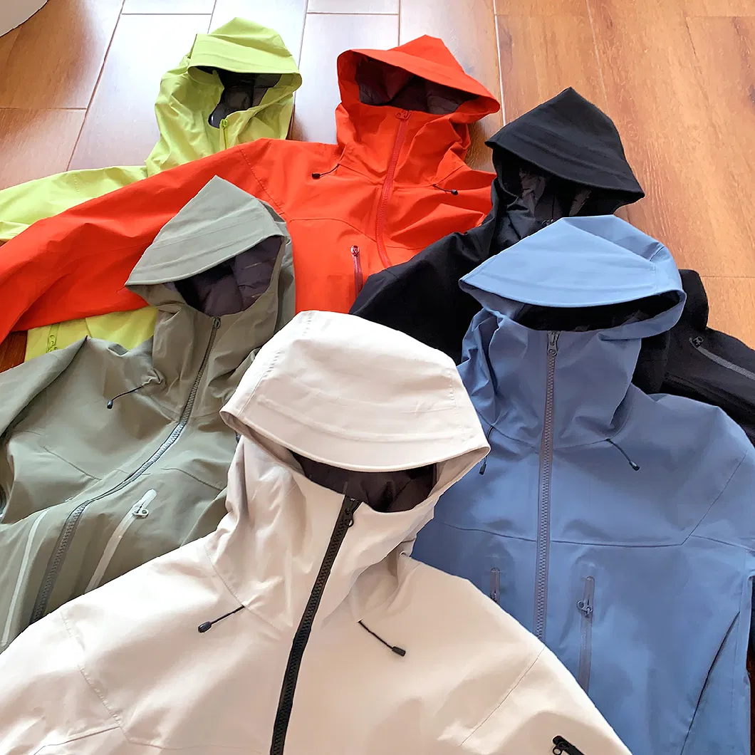 Wholesale Lightweight Waterproof Ski Raincoat Windbreaker Hiking Jacket