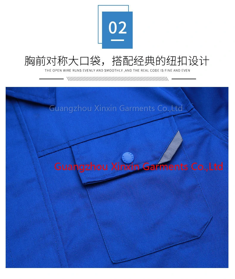 Classic Fit Free Draping High-Quality Fabric Work Uniform Source Manufacturer Customizable Work Clothes (W2329)