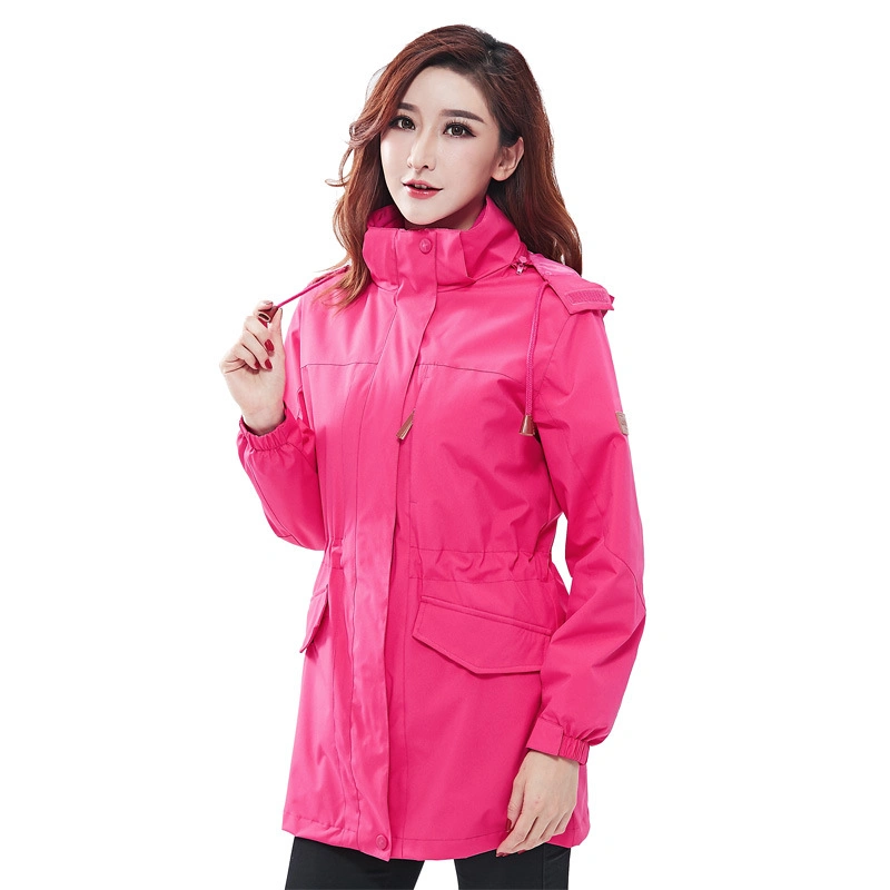 Winter Outdoor Three in One Storm Jacket Logo Long Mountaineering Clothes Male Cycling Windbreaker Female