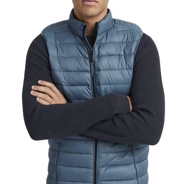 Custom Winter Jacket Men&prime;s Fit Zipper Puffer Vest