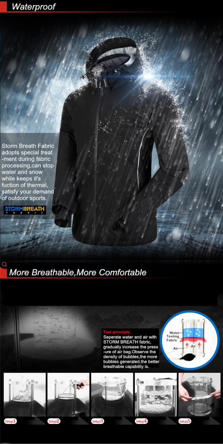 Outdoor Jacket Manufacturers Wholesale Two-Piece Waterproof Men&prime;s and Women&prime;s Jacket