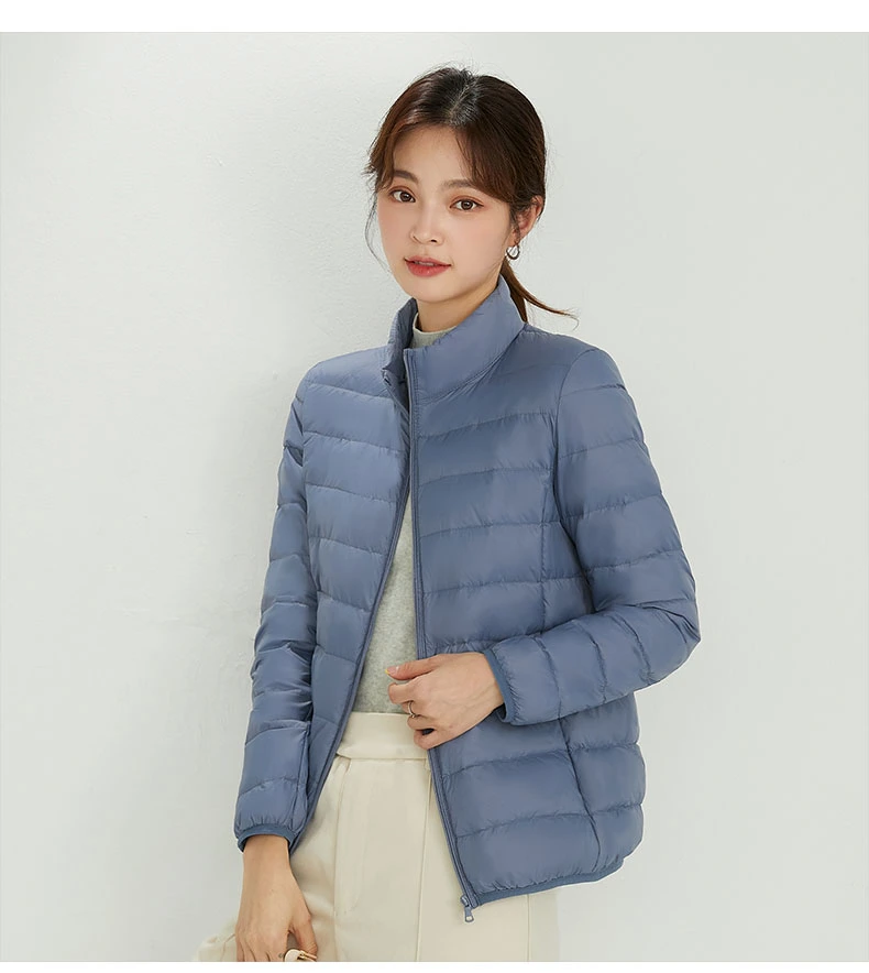 Custom High Quality Colorful Winter Puffer Down Jacket for Women