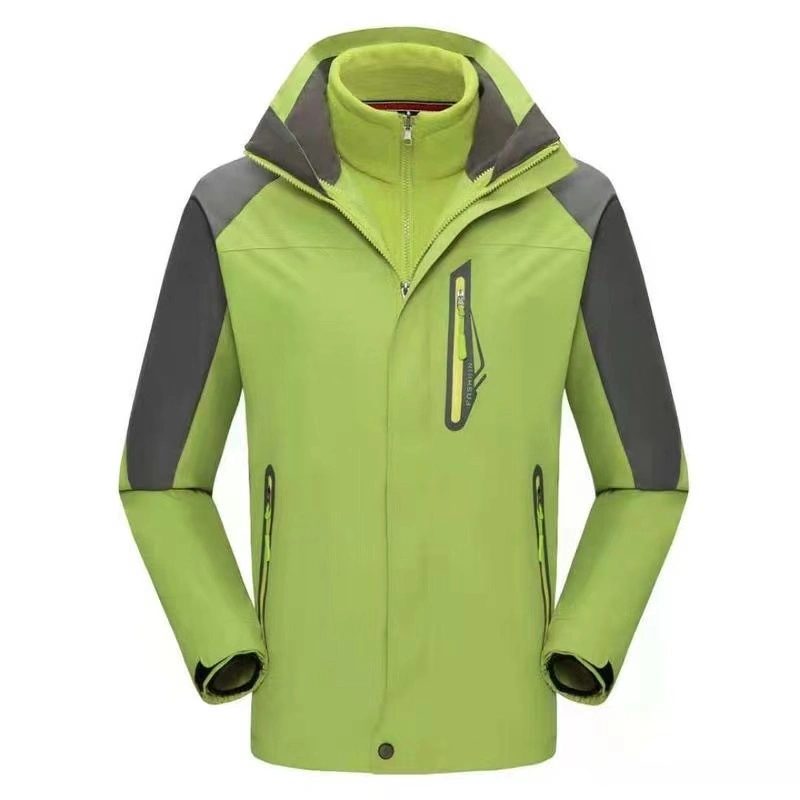 Fashionable Breathable Rain Outdoor Hiking Traveling Men&prime;s 3 in 1 Waterproof Jackets